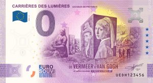 Carrières des Lumières 2023-8 0 euro souvenir banknotes france