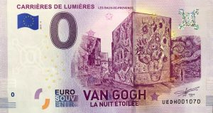 Carriéres de Lumiéres 2019-4 0 euro souvenir banknotes van gogh