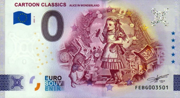 Cartoon Classics 2025-4 Alice in Wonderland 0 euro malta