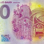 Casa Batlló Gaudi 2020-5 0 euro souvenir spain barcelona