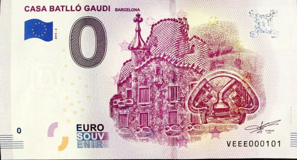 Casa Batlló Gaudi 2019-4 0 euro souvenir barcelona