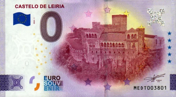 Castelo de Leiria 2025-1 0 euro souvenir portugal banknotes