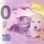 Cat and Dog 2021-1 0 euro souvenir souvenir banknote italy