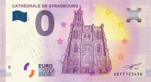 Cathédrale de Strasbourg 2018-2 0 euro souvenir banknote 0 e schein