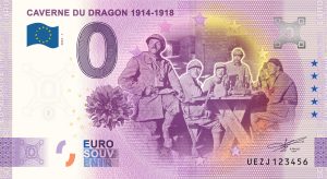 Caverne du Dragon 1914-1918 2023-1 0 euro souvenir france banknote