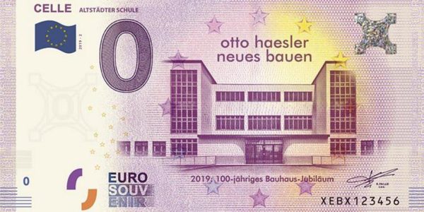 Celle Altstaedter Schule 2019-2 0 euro souvenir otto haesler neunes bauen
