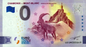Chamonix – Mont-Blanc 2025-1 0 euro souvenir banknotes france