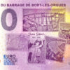 Chantier du Barrage de Bort-Les-Orgues 2025-1 0 euro souvenir banknotes france