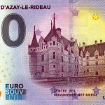 Château D´Azay-le-Rideau 2023-2 0 euro souvenir france banknotes