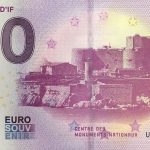 Chateau D´If 2019-1 0 euro souvenir banknote france billet touristique
