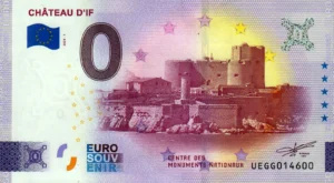 Chateau D´If 2024-1 0 euro souvenir banknotes france