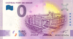 Chateau Fort de Sedan 2024-2 0 euro souvenir banknotes france