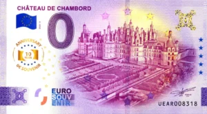 Chateau de Chambord 2025-5 0 euro souvenir france anniversary