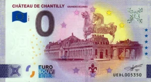 Chateau de Chantilly 2024-3 Grandes Écuries 0 euro souvenir banknotes france