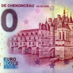 Chateau de Chenonceau 2025-3 0 euro souvenir banknotes france anniversary