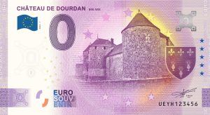 Château de Dourdan 2022-1 0 euro souvenir banknotes france