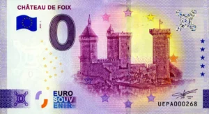 Chateau de Foix 2025-1 0 euro souvenir france anniversary