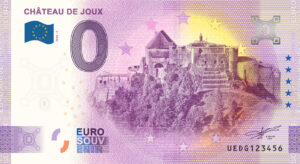 Chateau de Joux 2024-3 0 euro souvenir banknotes france