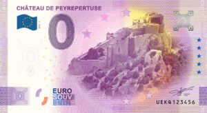 Chateau de Peyrepertuse 2024-1 0 euro souvenir banknotes france