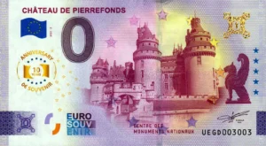 Chateau de Pierrefonds 2025-2 0 euro souvenir france anniversary