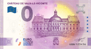 Chateau de Vaux-le-Vicomte 2024-4 0 euro souvenir banknotes france