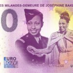 Chateau des Milandes-Demeure de Joséphine Baker 2022-2 0 euro souvenir banknotes france