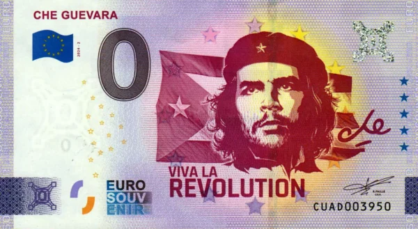 Che Guevara 2024-2 Viva la Revolution 0 euro souvenir banknotes cuba