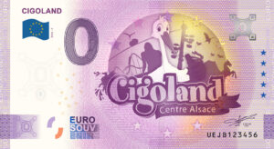 Cigoland 2024-3 0 euro souvenir banknotes france