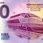 Cité du Train 2022-3 TGV 0 euro souvenir banknotes france