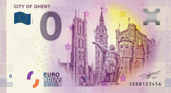 City of Ghent 2019-1 0 euro souvenir banknote belgium