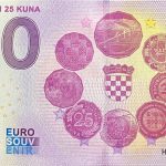 Croatian 25 Kuna 2022-1 0 euro souvenir croatia banknotes