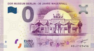 DDR Museum Berlin – 30 Jahre Mauerfall 2019-6 0 euro souvenir schein germany