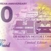 DMC DELOREAN ANNIVERSARY 2021-1 zero pound souvenir great britain
