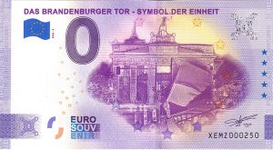 Das Brandenburger Tor – Symbol der Einheit 2020-8 0 euro souvenir banknotes germany