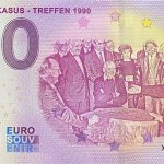 Das Kaukasus – Treffen 1990 2021-42 0 euro banknote souvenir schein germany