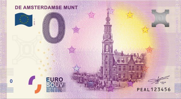 De Amsterdamse Munt 2019-1 0 euro souvenir banknote