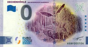 Dechenhöhle 2023-2 0 euro souvenir germany banknotes