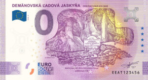 Demänovská ľadová jaskyňa 2024-6 0 euro souvenir bankovka slovensko
