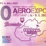 Den Europy 9. maj 2022-2 aero expo 0 euro souvenir bankovka slovensko