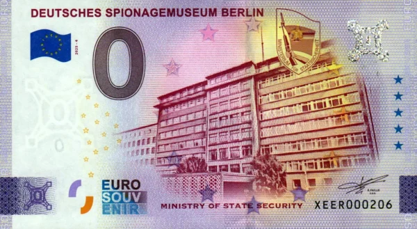 Deutsches Spionagemuseum Berlin 2025-4 0 euro germany banknote
