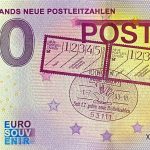 Deutschlands Neue Postleitzahlen 2020-16 0 euro souvenir schein banknote germany