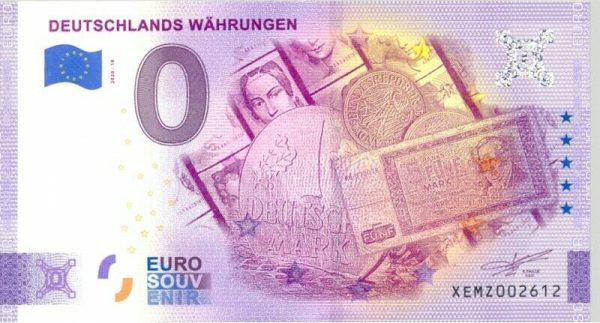 Deutschlands Währungen 2020-18 0 euro souvenir banknotes schein germany