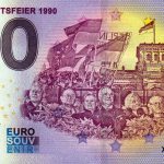 Die Einheitsfeier 1990 2021-54 0 euro souvenir banknotes germany