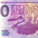 Die Erste Gesamtdeutsche Bundestagswahl 2021-25 0 euro souvenir schein germany
