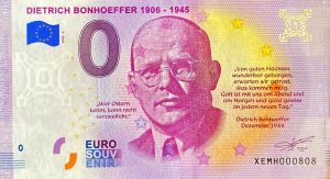 Dietrich Bonhoeffer 1906-1945 2020-2 zero euro souvenir germany