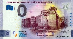 Domaine National du Chateau D'Angers 2023-1 0 euro souvenir banknotes france