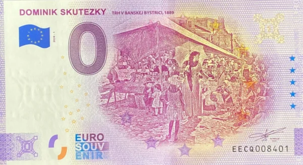 Dominik Skutezky 2020-1 ND 0 euro souvenir bankovka slovensko