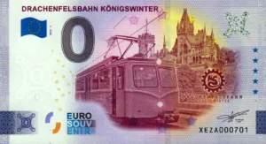 Drachenfelsbahn Konigswinter 2024-1 0 euro souvenir banknotes germany