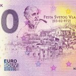 Dubrovnik 2019-1 0 euro souvenir banknote croatia hraa