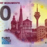 Dusseldorf Monumente 2024-7 0 euro souvenir banknotes germany